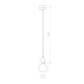 Lampa wisząca SILICONE 6403 biała E27 wys.90cm