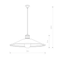 Lampa wisząca GARRET M 6444 brązowy wenge E27 wys.116cm