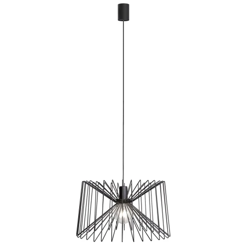 Lampa wisząca NESS 6768 czarna E27 wys.125cm