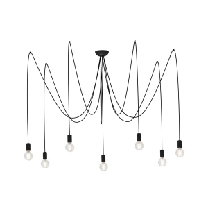 Lampa wisząca Nowodvorski SPIDER 6785 czarna E27 wys.300cm