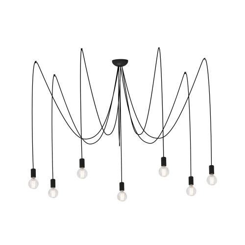 Lampa wisząca SPIDER 6785 czarna E27 wys.300cm