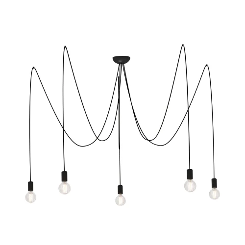 Lampa wisząca SPIDER 6788 czarna E27 wys.300cm