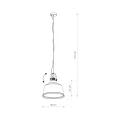 Lampa wisząca AMALFI L 8381 złota E27 wys.170cm