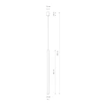 Lampa wisząca LASER 1000 8434 mosiądz G9 wys.205cm