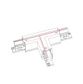 CTLS POWER T CONNECTOR RIGHT2 T-R2 8703 Nowodvorski Lighting