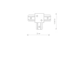 PROFILE RECESSED T CONNECTOR 8834 Nowodvorski Lighting