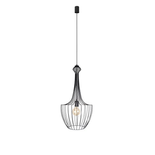 Lampa wisząca LUKSOR S 8851 czarna E27 wys.126cm