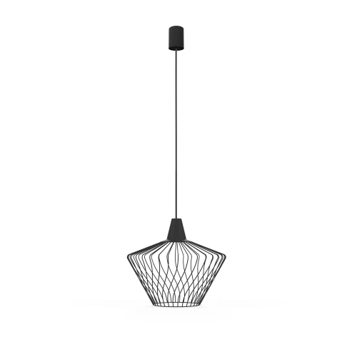 Lampa wisząca WAVE S 8858 czarna E27 wys.130cm