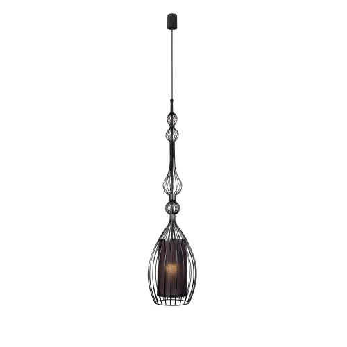 Lampa wisząca ABI L 8864 czarna E27 wys.180cm