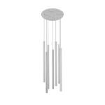 Lampa wisząca Nowodvorski LASER 490 8918 biała G9 wys.130cm