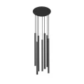 Lampa wisząca LASER 490 8920 czarna G9 wys.130cm