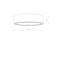 Plafon MIST 8944 biały E27 szer.84.5cm