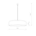 Lampa wisząca TURDA 8950 złota E27 wys.110cm