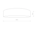 Plafon LAGUNA 8962 beżowy E27 szer.100cm