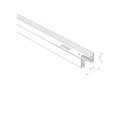 PROFILE RECESSED TRACK 1 METER 9013 Nowodvorski Lighting