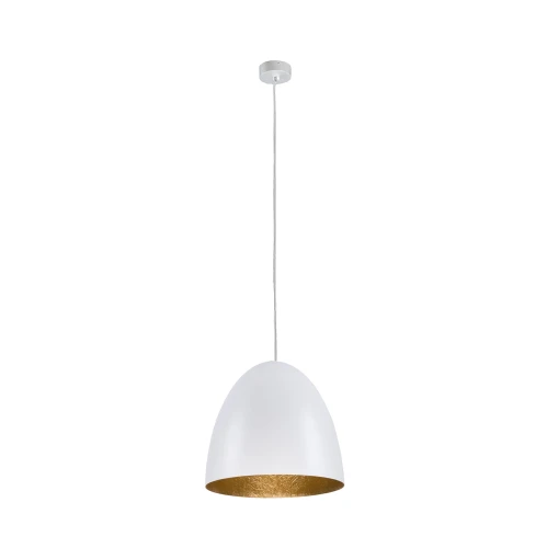 Lampa wisząca EGG M 9021 biała E27 wys.150cm