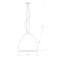 Lampa wisząca EGG L 9024 czarna E27 wys.285cm