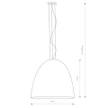 Lampa wisząca EGG XL 9025 biała E27 wys.125-350cm