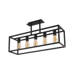 Plafon Nowodvorski CRATE 9047 czarny E27 szer.22cm