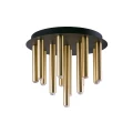 Plafon STALACTITE 9054 mosiądz G9 szer.34cm