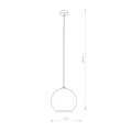 Lampa wisząca POLARIS 9056 srebrna E27 wys.150cm