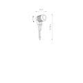 Lampa gruntowa SPIKE LED M 9100 Nowodvorski Lighting