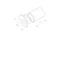 Oprawa schodowa OIA LED 9102 3000K czarna 1W