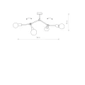 Lampa wisząca TWIG 9140 czarna E27 wys.42cm