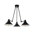 Lampa wisząca TECHNO 9142 czarna E27 wys.65cm