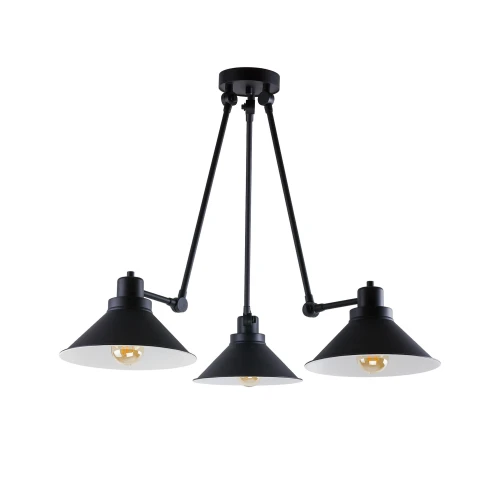 Lampa wisząca TECHNO 9142 czarna E27 wys.65cm