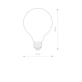 BULB GLASS BALL LED, E27, 8W 9177 Nowodvorski Lighting