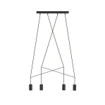 Lampa wisząca Nowodvorski IMBRIA 9192 czarna GU10 wys.130cm