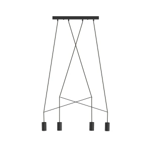 Lampa wisząca Nowodvorski IMBRIA 9192 czarna GU10 wys.130cm