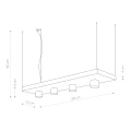 Lampa wisząca PLANT 9382 biała GU10 wys.160cm