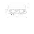 Oprawa podtynkowa DOWNLIGHT 9570 czarna ES111 GU10