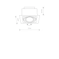 Oprawa podtynkowa DOWNLIGHT 9575 biała ES111 GU10