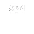 Spot CROSS 9596 grafit, antracyt ES111,GU10