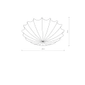 Plafon FORM L 9672 biały E27 szer.80cm