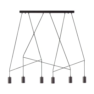 Lampa wisząca Nowodvorski IMBRIA 9675 czarna GU10 wys.130cm