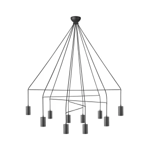Lampa wisząca Nowodvorski IMBRIA 9680 czarna GU10 wys.130cm
