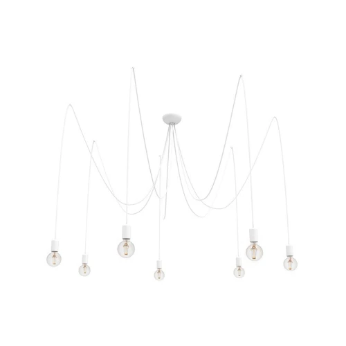 Lampa wisząca SPIDER 9743 biała E27 wys.300cm
