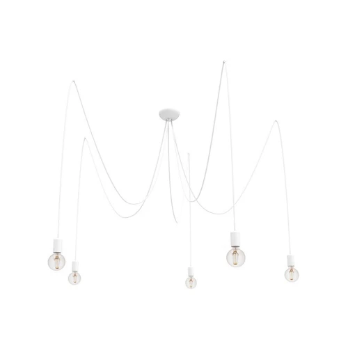 Lampa wisząca SPIDER 9744 biała E27 wys.300cm