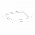 Plafon AGNES SQUARE biały LED 8114 LED szer.63.5cm
