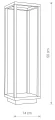 Lampa ogrodowa SYMMETRY LED 8180 Nowodvorski Lighting