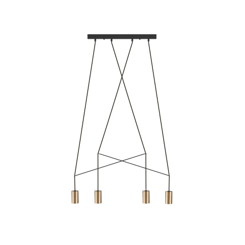 Lampa wisząca IMBRIA 7957 mosiądz GU10 wys.130cm