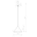 Lampa wisząca ZENITH M 8003 zielony GU10 GU10 zielony 130cm