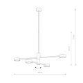 Lampa wisząca ORBIT 7941 biała GX53 GX53 biała 77.5cm