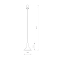 Lampa wisząca HERMANOS 8103 czarna GU10 wys.130cm