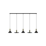 Lampa wisząca Nowodvorski HERMANOS 8032 czarna GU10 wys.130cm