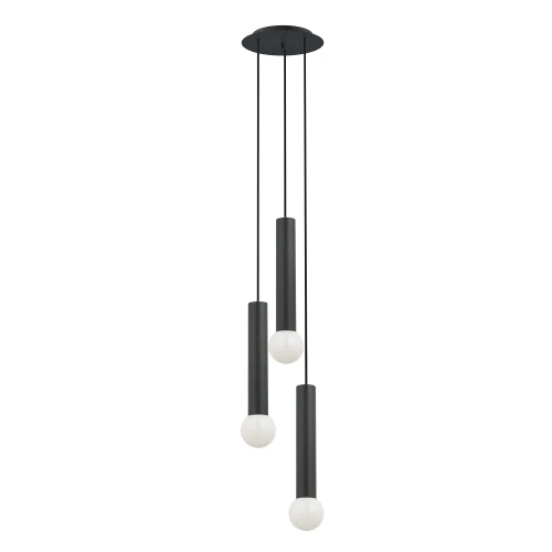 Lampa wisząca BATON 7856 czarna E27 wys.130cm